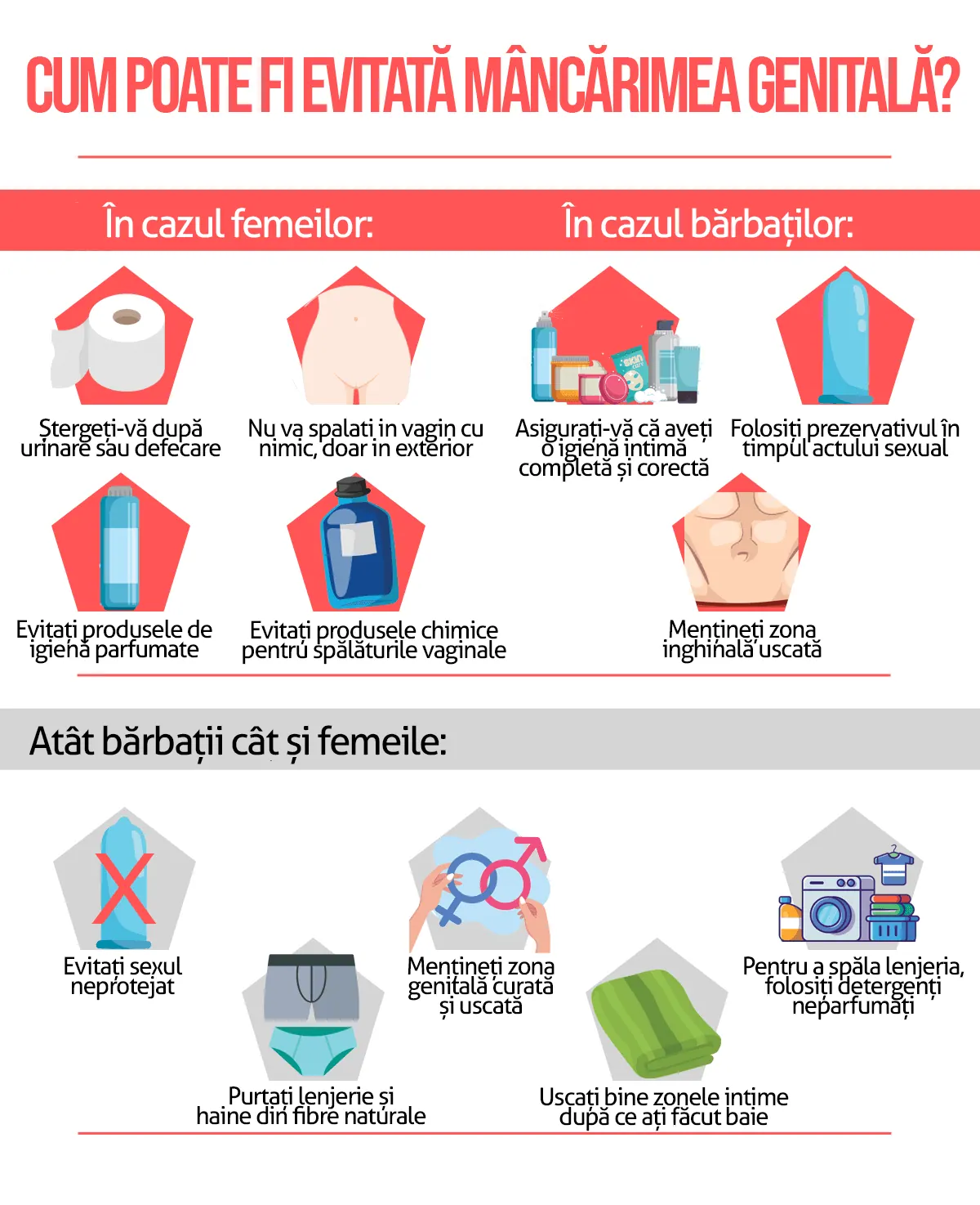 Cum poate fi evitată mâncărimea genitală