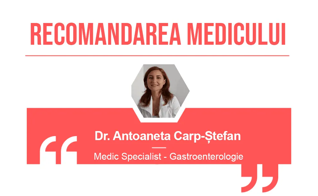 Recomandarea medicului Antoaneta Carp-Stefan