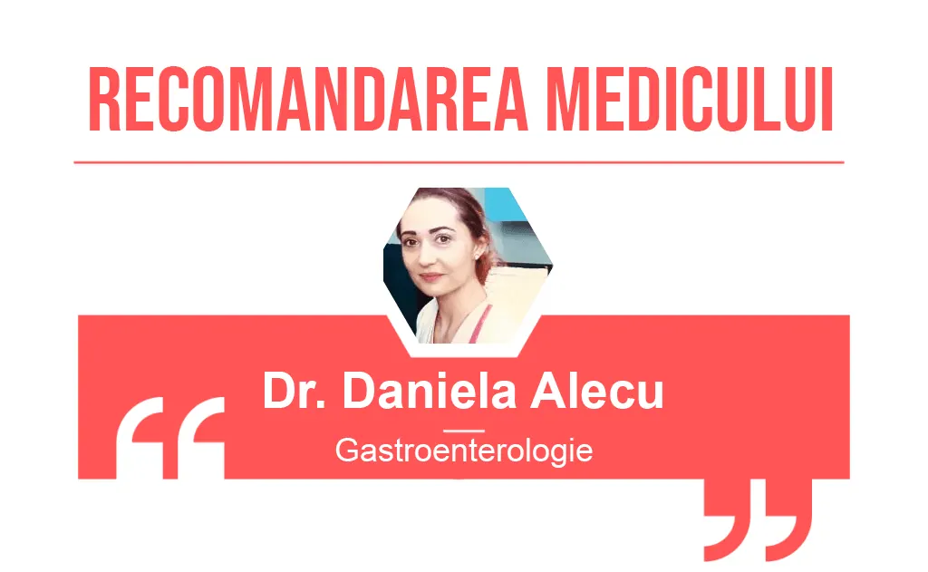Recomandarea medicului Daniela Alecu